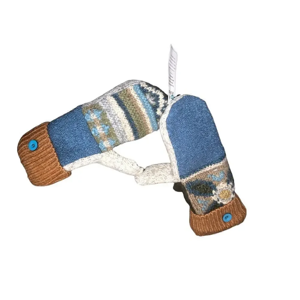New Mittens on a Mission. Handmade Mittens using Upcycled Wool sweaters.